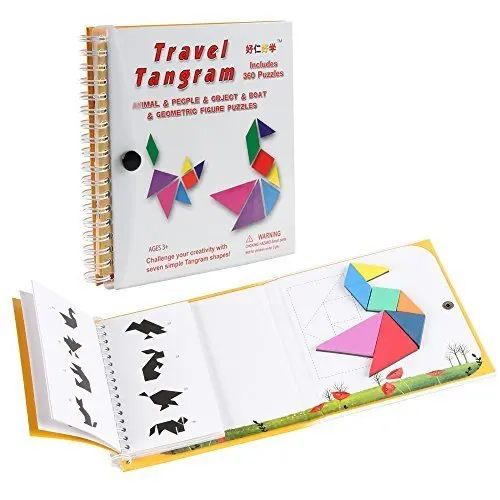 D FantiX Tangram Puzzles Book Game Jigsaw Shapes Dissection