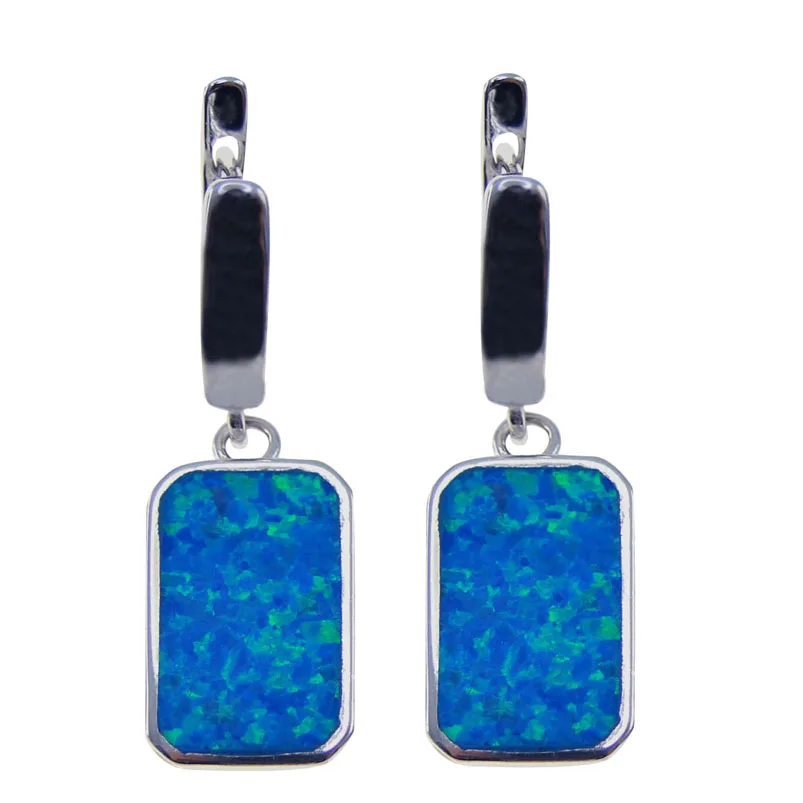 New Design Blue Stone Earring 100 925 Sterling Silver Jewelry New Design Blue Stone Earring 100 925 Sterling Silver Jewelry Fire Opal Earrings Drop Daily Wear For Women In From