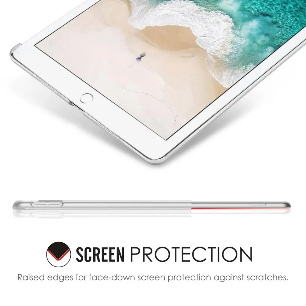 Чехол MoKo для iPad Air (3 го поколения) 10 5 дюйма 2019/iPad Pro 2017 прозрачный чехол