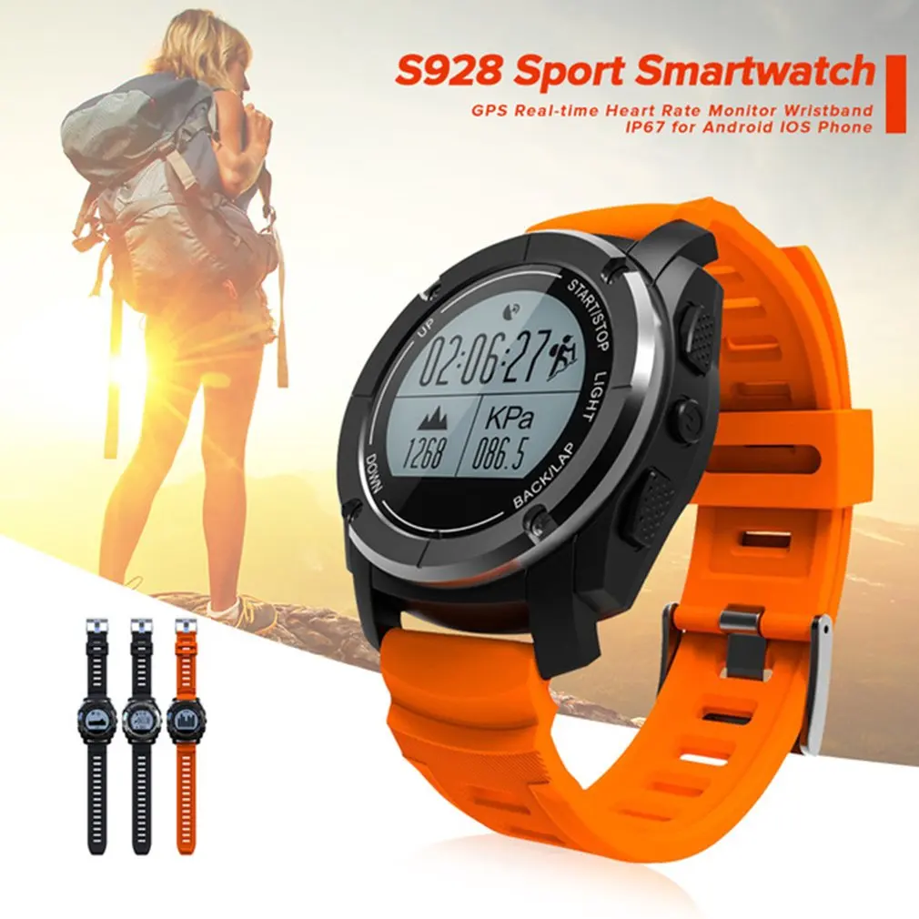 

Professional S928 Sport Smart Watch G-sensor GPS Outdoor Heart Rate Monitor Smart Wristband for Smartwatch Android IOS