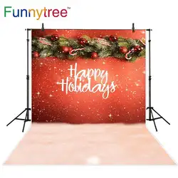 Funnytree Новогодняя тема backgroud украшения сосна Праздничная пастель с блестками празднование Фон фотографии украшения стола