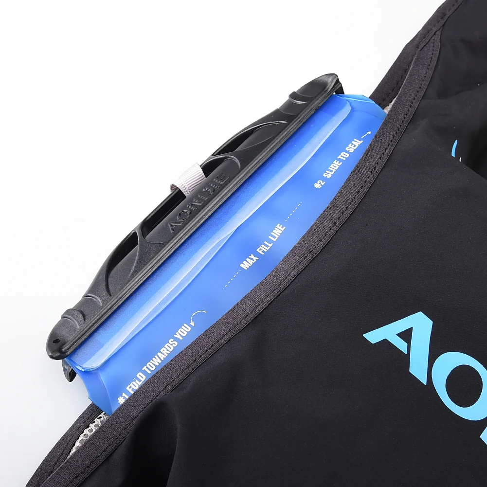 AONIJIE Paquete de hidratación mochila chaleco arnés agua de la vejiga senderismo Camping corriendo maratón carrera escalando 5L - 4
