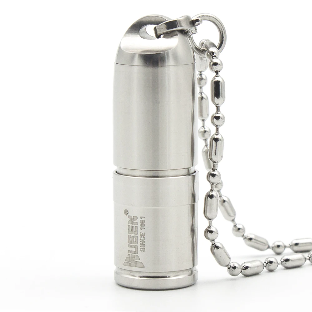 LED Flashlight Stainless Steel 130LM Bright Flashlight LED Lamp with Necklace Portable Design Multipurpose Torch + Battery LED Flashlight Stainless Steel 130LM Bright Flashlight LED Lamp with Necklace Portable Design Multipurpose Torch + Battery