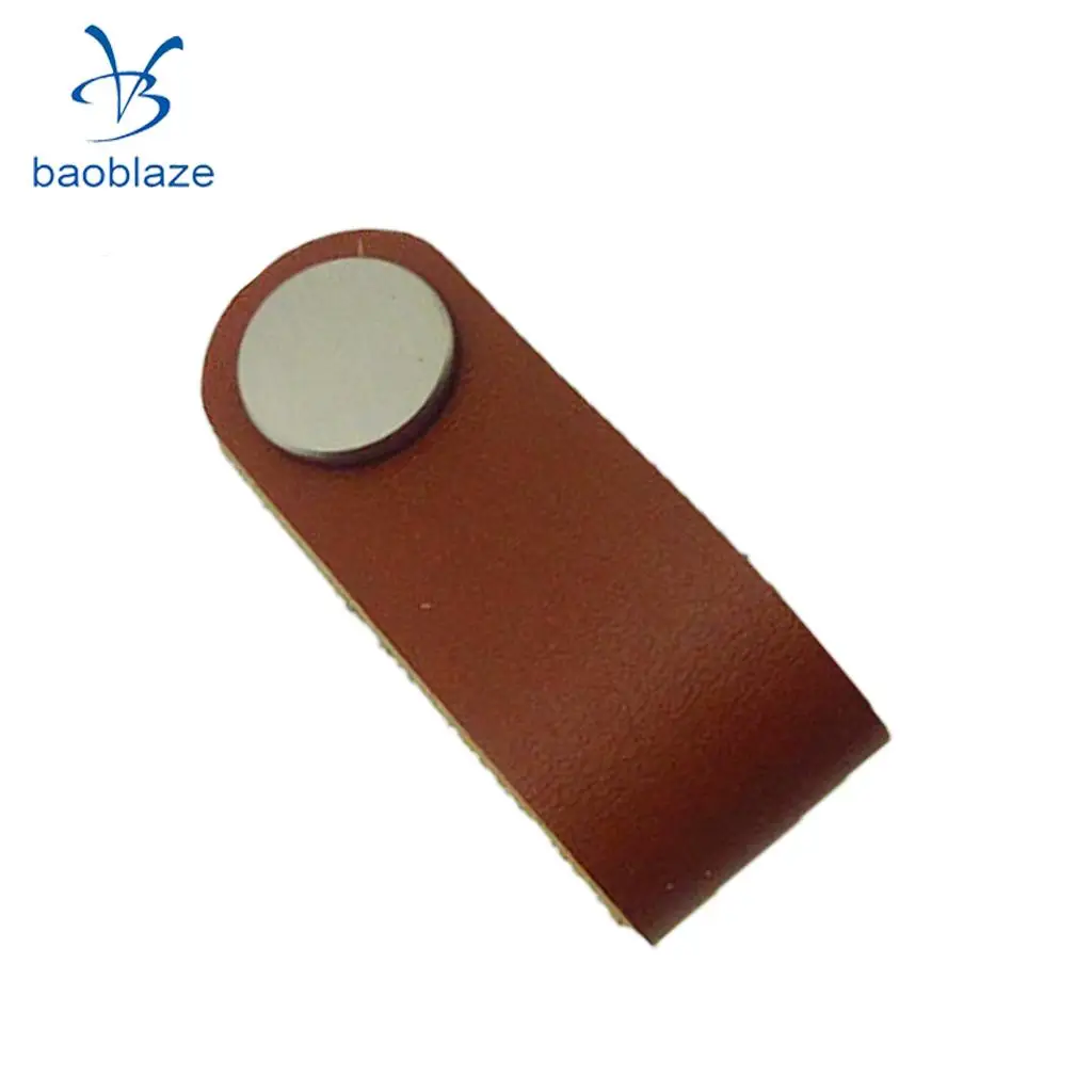 32x Nordic Wardrobe Cabinet Door Handle Soft PU Leather Door Handles For Cupboard Drawer Pull Knobs Furniture Hardware