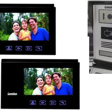 Охранных 7inchscreen Цвет видео домофон взаимосвязь точки-touch ключ с ID функции 5 шт. ID карта в комплекте