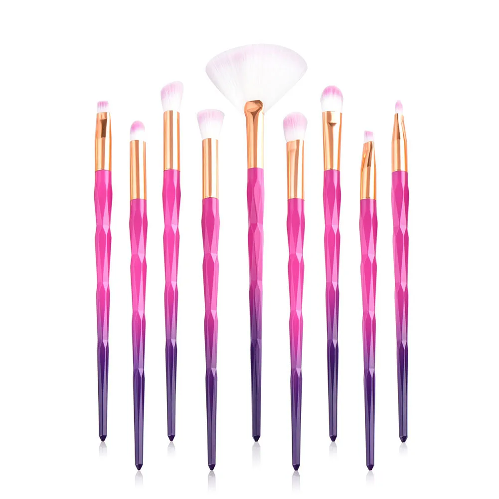 7/10pcs Unicorn diamond Makeup Brushes Set Powder Eyeshadow Brush Facial Foundation Cosmetic Makeup Brush Kit