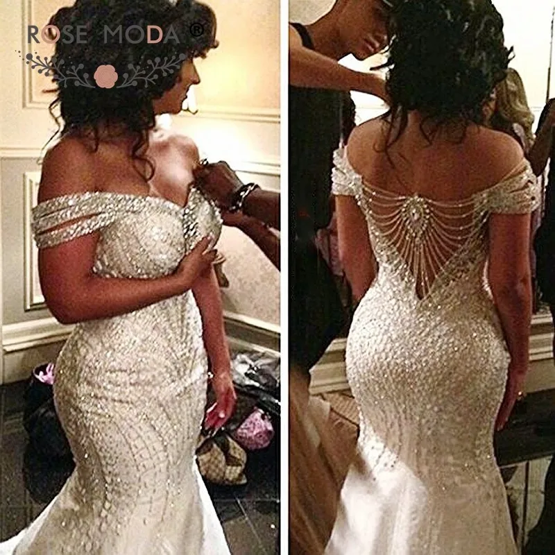 crystal wedding dress