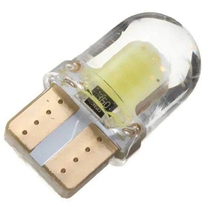 10pcs/lots T10 194 168 W5W COB LED Car License Plate Dome Map Light Bulb White