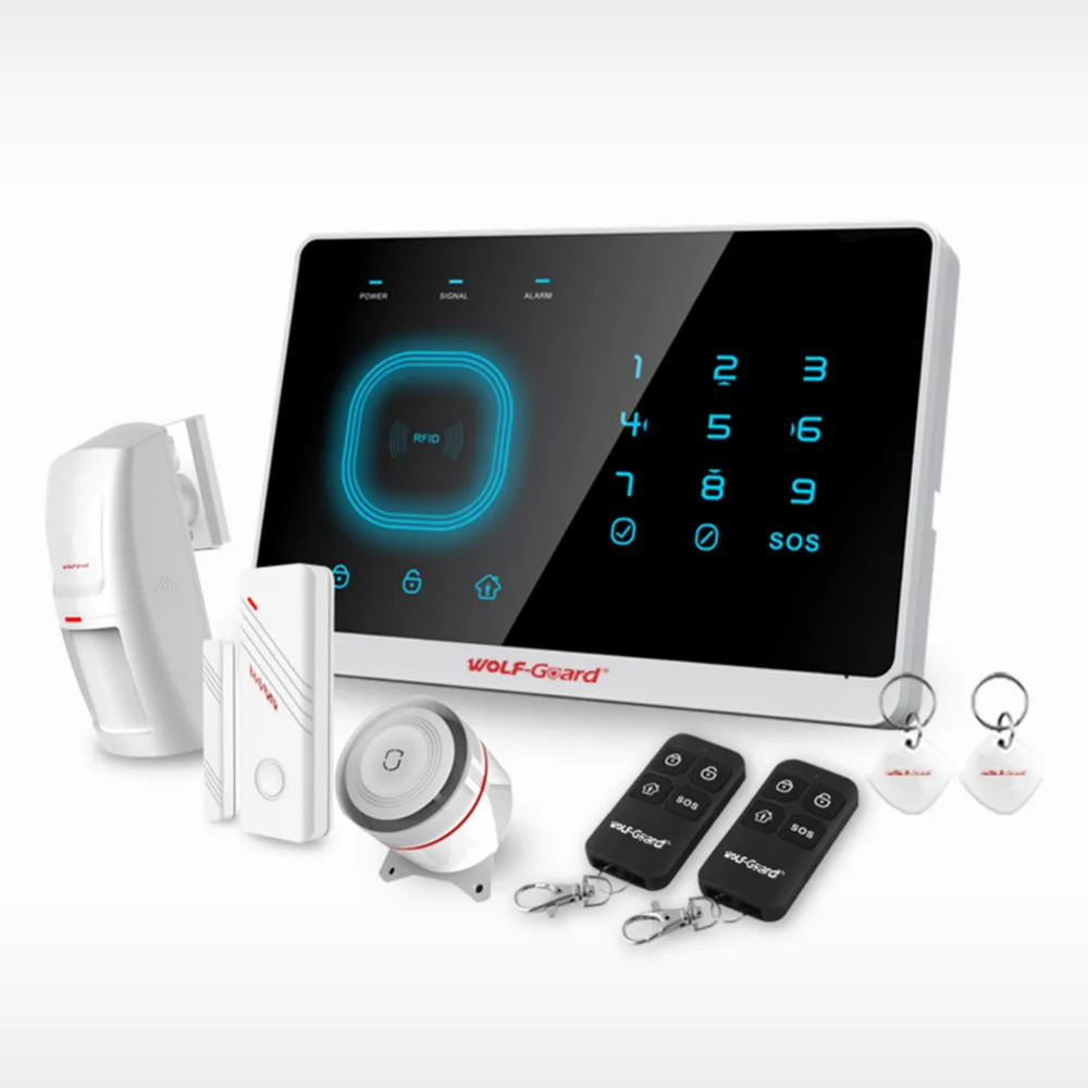 Wolf Guard Wireless GSM SMS Home Alarm Security Burglar System App