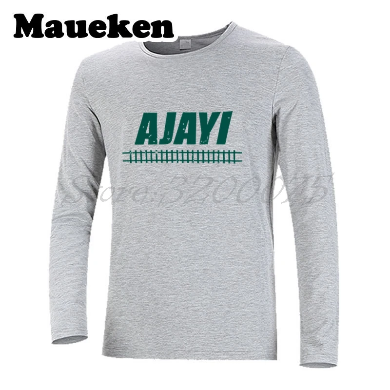 Мужская футболка с длинным рукавом Jay Ajayi 36 JayTrain Philadelphia Fly Bleed Green супер мужская