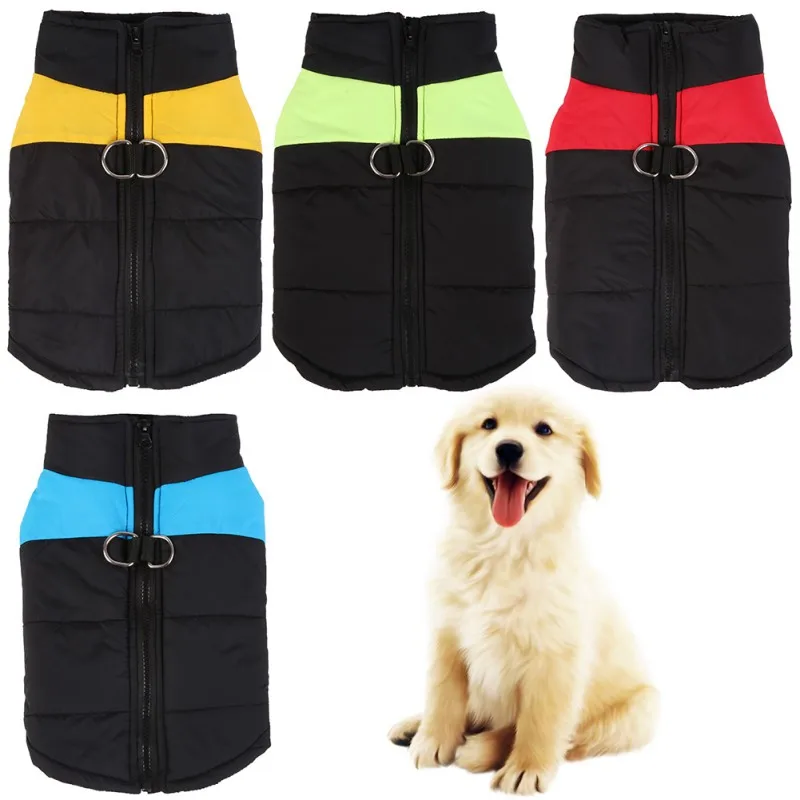 الملابس الدافئة للكلاب الشتاء تنفس مريحة التزلج القطن الكلب سترة الأزياء للماء 4 ألوان S-4XL الملابس الدافئة للكلاب الشتاء تنفس مريحة التزلج القطن الكلب سترة الأزياء للماء 4 ألوان S-4XL
