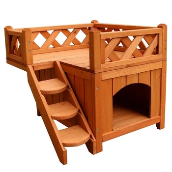 Wooden Dog Condo  1