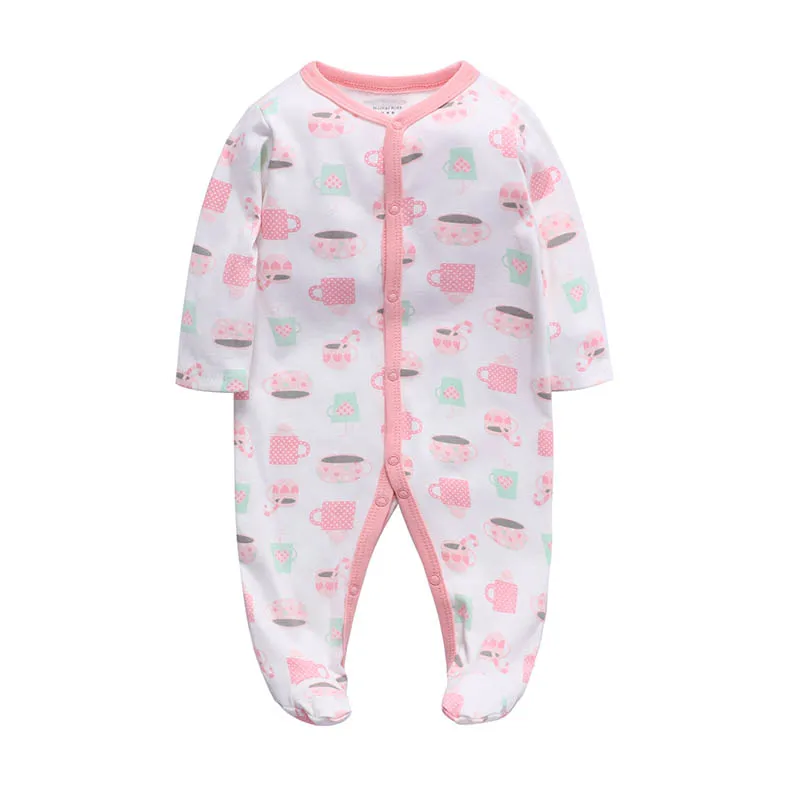 Одежда для малышей от 0 до 12 месяцев, комбинезон, одежда для мальчиков, пижама с длинными рукавами с изображением лягушки, насекомых, костюм для новорожденных, комбинезоны - Цвет: Серебристый
