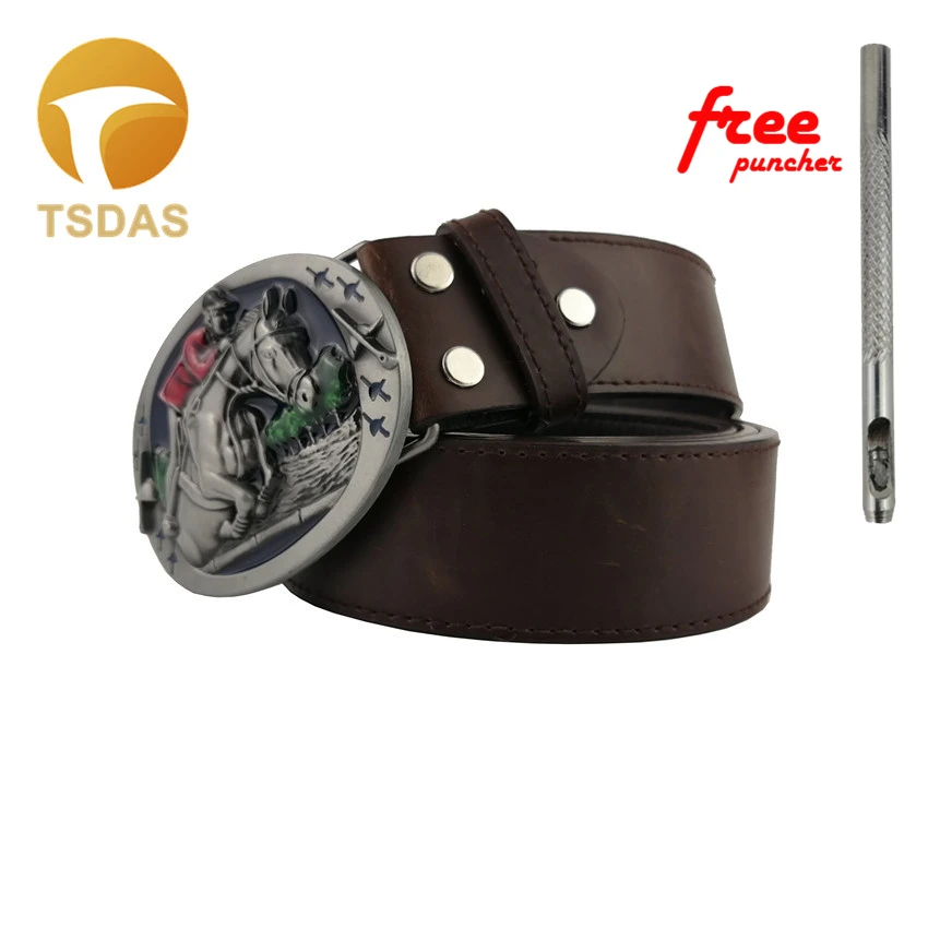 

Cowboys Horse Pattern Metal Belt Buckle Suitable 3.8cm-4cm Width Belt Classic Style