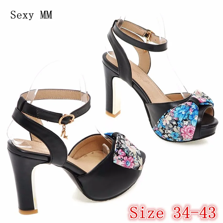 

Ankle Strap Platform Pumps Slingbacks Women Peep Toe High Heels Sandals Woman High Heel Wedding Shoes Plus Size 34-40.41.42.43