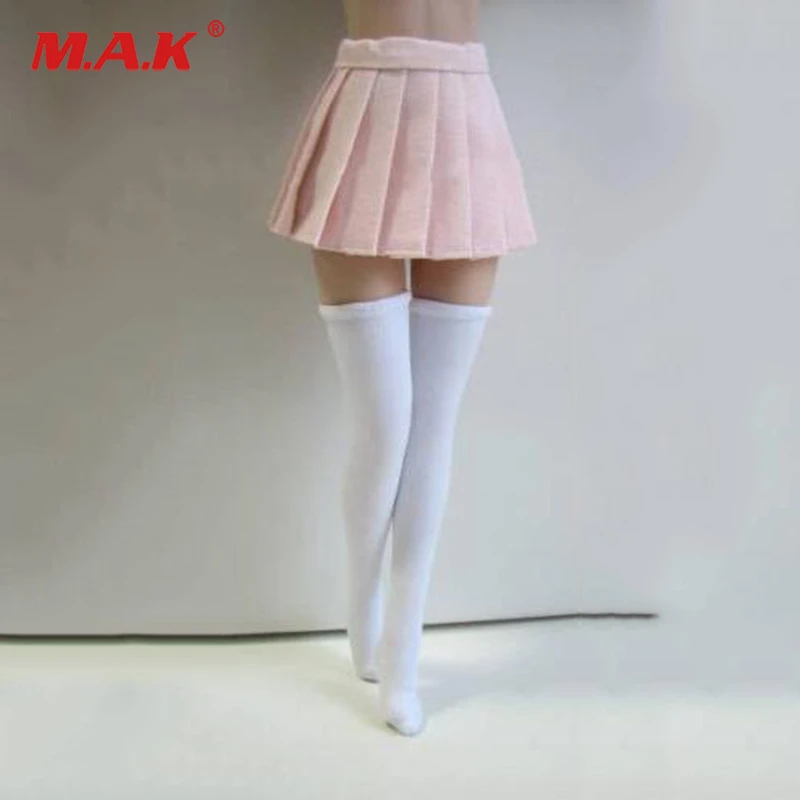 White Stockings In Mini Dress