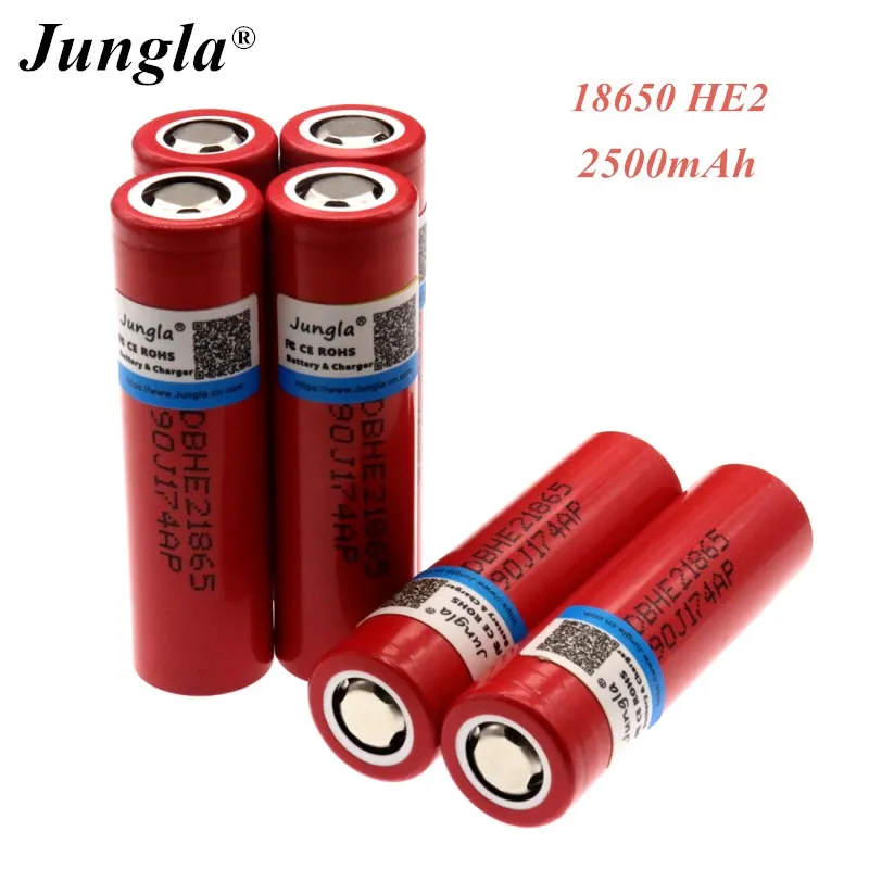 18650 he2 20a he2 18650 icr18650he2 Перезаряжаемые Li-Ion Батарея 3,7 V 2500 мА/ч, 20A разряда для vape mod