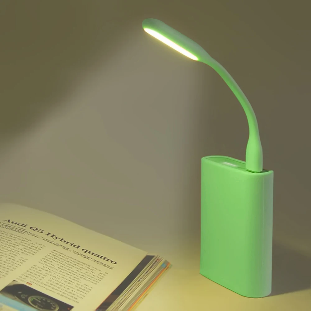Гибкая мини светодиодный Светодиодная лампа 5 в 1,2 Вт свет книги для запасные аккумуляторы телефонов и тетрадь компьютер ноутбук ночные