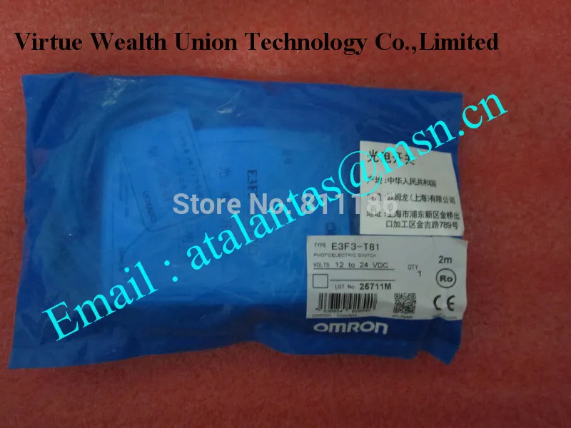 

5pcs/lot  E3F3-T81 2m  Photoelectric switch is new in stock
