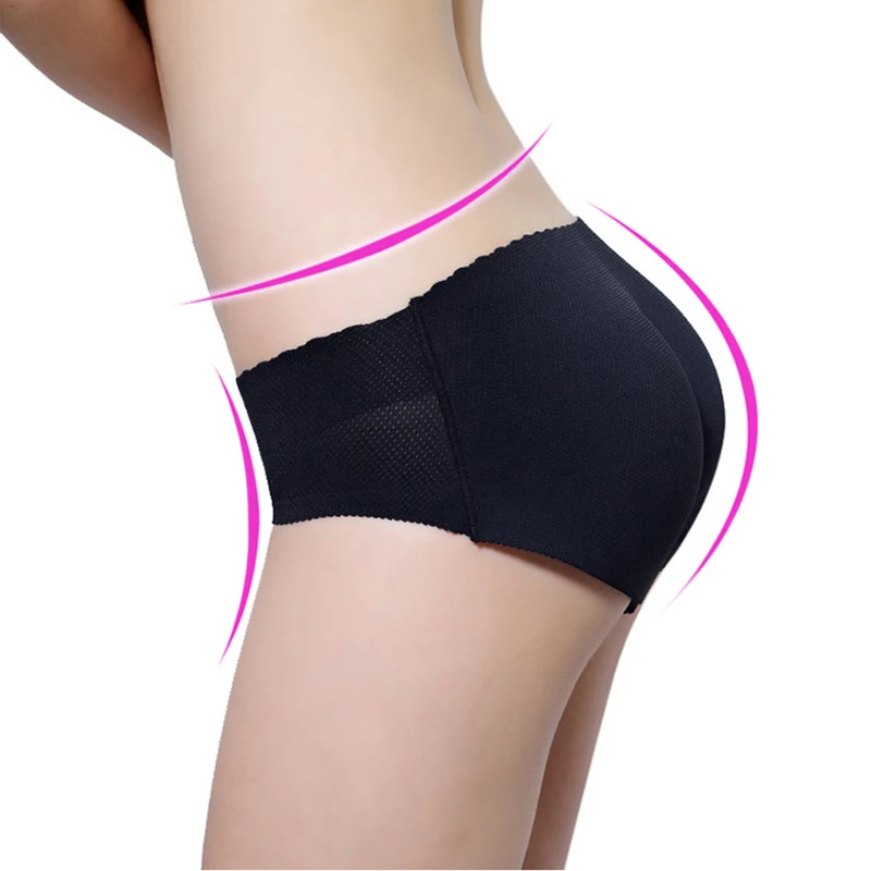 

Sexy Women No Trace Padded Panties Seamless Bottom Panties Buttocks Sponge Push Up Lingerie Briefs Hip Enhancer Shape Underwear