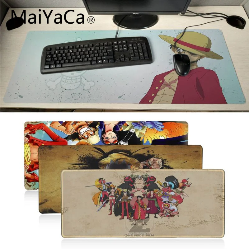 MaiYaCa one piece Sea Poacher King Luffy японский аниме коврик для мыши геймер игровой коврик резиновый, большого размера игровой коврик для мыши