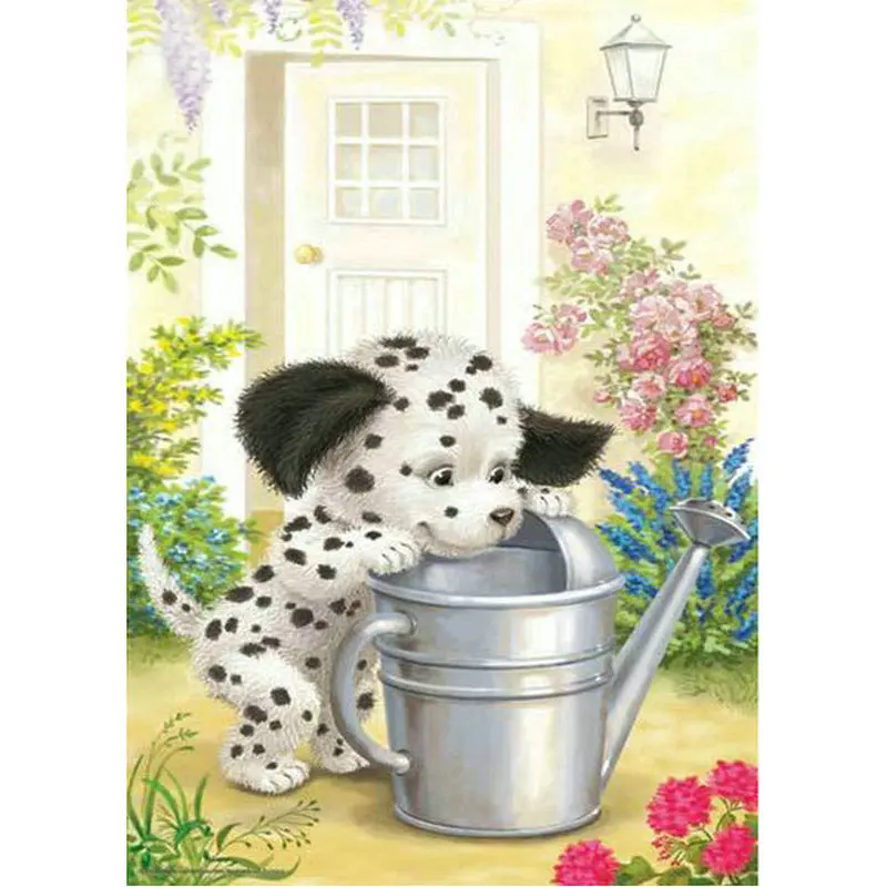 

DIY Diamond painting Cross stitch Kit rhinestones Diamond embroidery Animal dog 3D square Diamond mosaic Needlework Pattern