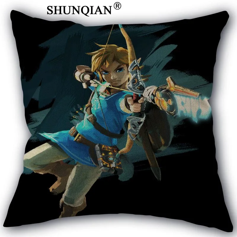 Us 3 59 28 Off Legend Of Zelda Cotton Linen Pillowcase Custom Home Textile Bedroom Wedding Office Decorative Pillow Covers 45x45cm One Side In