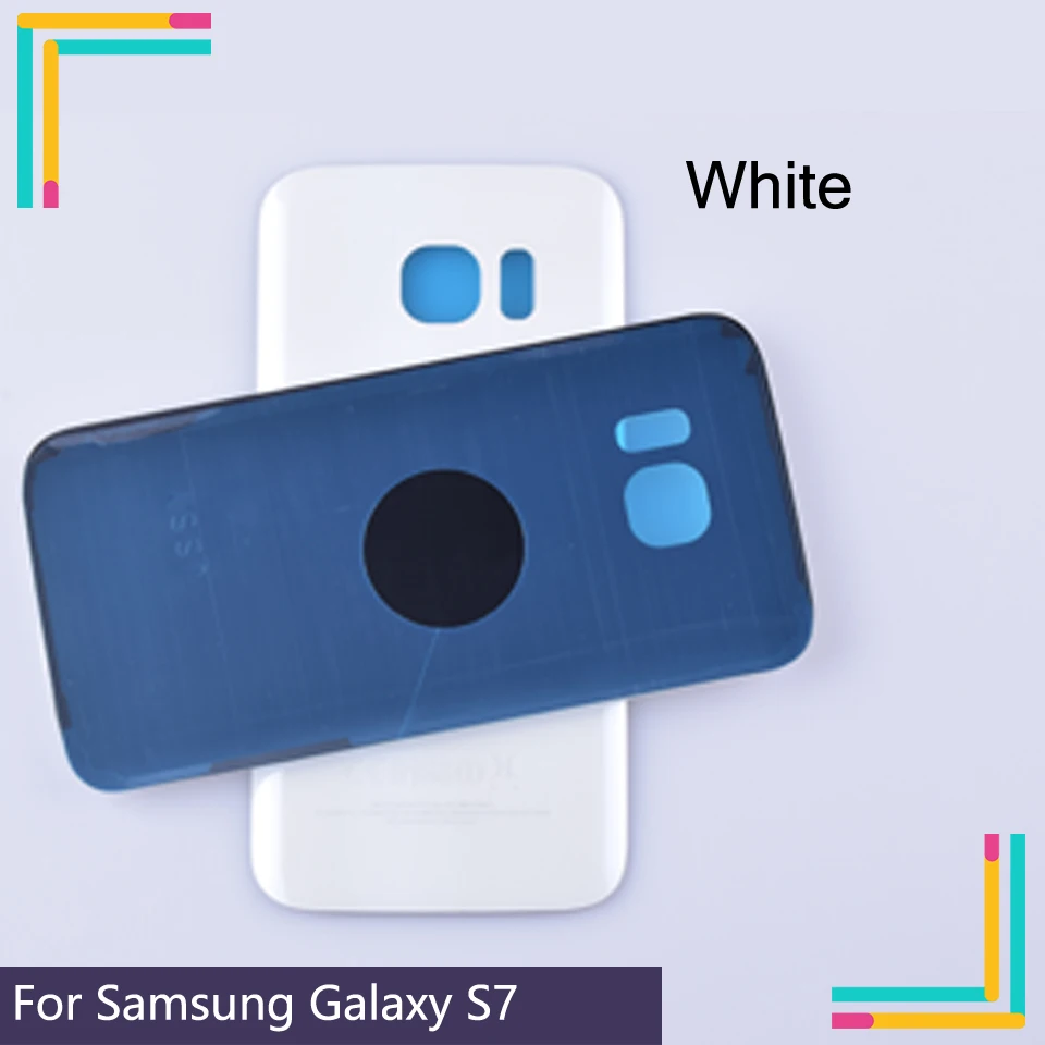 50 шт./лот оригинал для Samsung Galaxy S7 G930 G930F G930FD SM G390F корпус крышка батареи задняя чехол