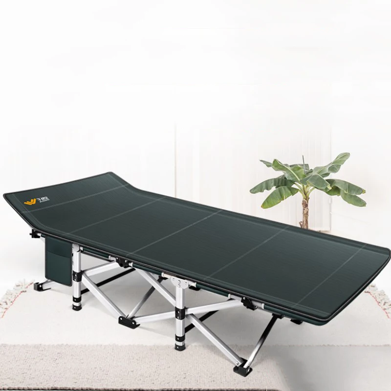 

20% A1 Portable Cot Bed for Home Office Nap Convertible Folding Chaise Lounge Strong Metal Frame Beach Chair with Paper Holder
