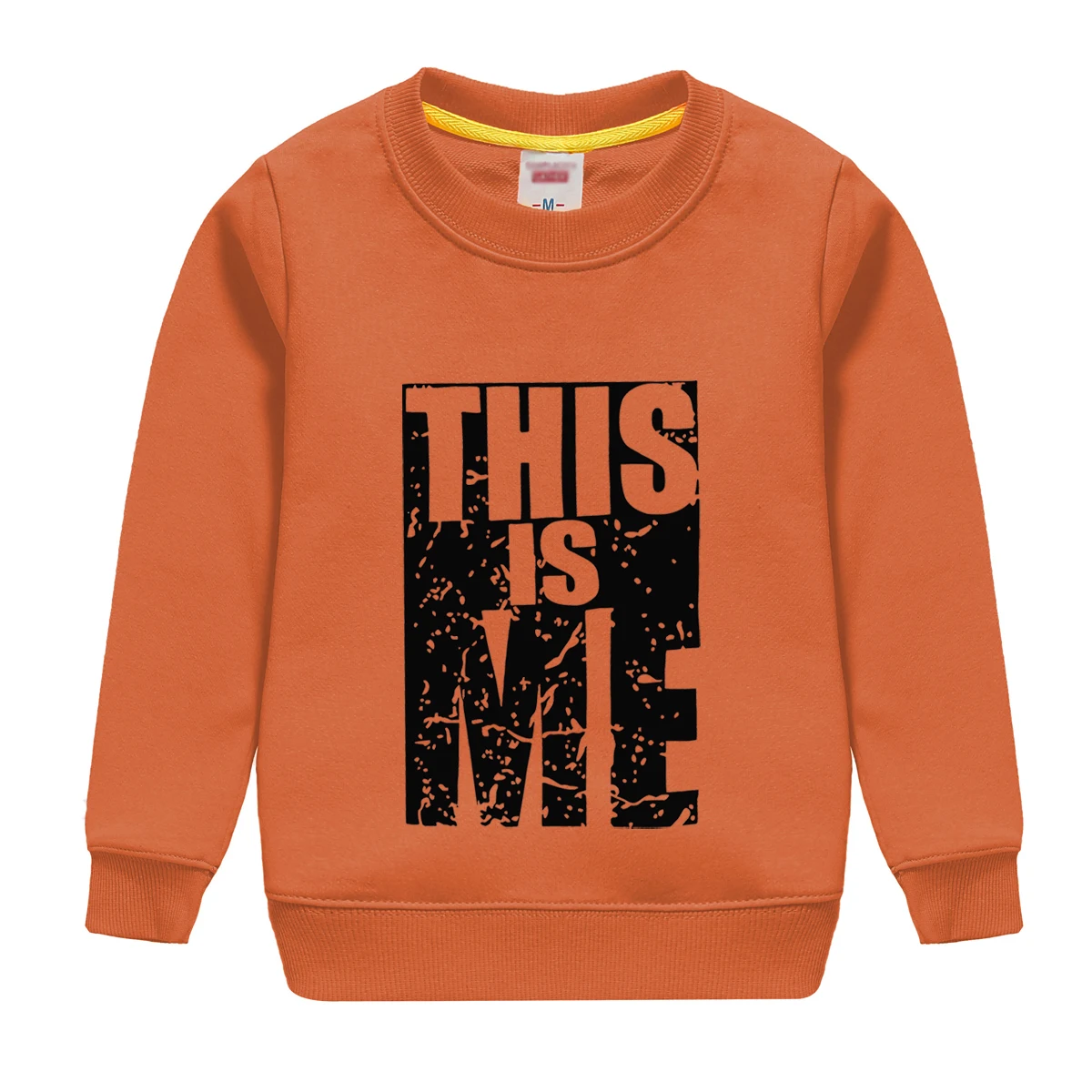 Осень-зима; Новинка года; топ с принтом «is me pttern»; мягкий свитер; пуловер из хлопка; одежда с капюшоном для маленьких мальчиков