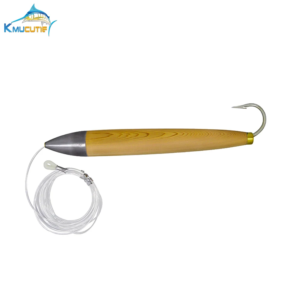 

5 pcs nylon Hair Skirt Bait Metal by copper Head Bait Jig Sea Trolling Lures Big Game Lures Fishing Tackle