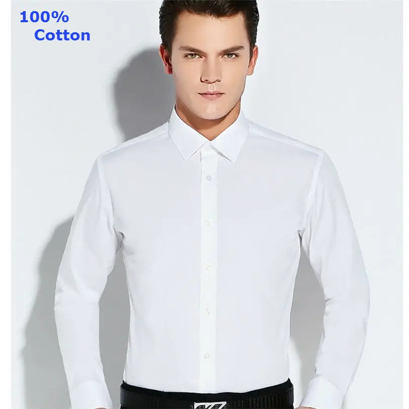 Aliexpress.com : Buy 100%cotton High Quality Men Shirt Solid Long ...