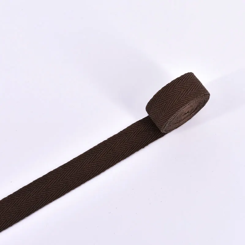 Dark coffee 10 м/лот 1,5 см Мульти Цвет шевронная лента, тесьма тканая хлопчатобумажная швейная оверлок ткань ремень DIY Аксессуары LX582 - Цвет: Dark coffee