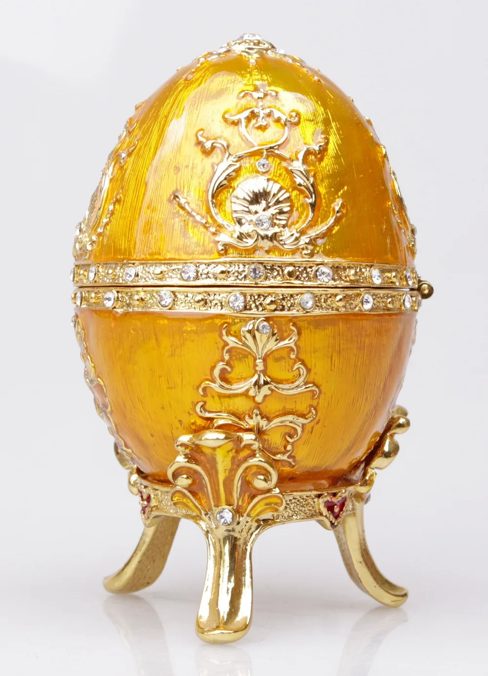 The Petroika Larissa Faberge-Style Enameled Egg Easter and Chirstmas Gift Box for Women