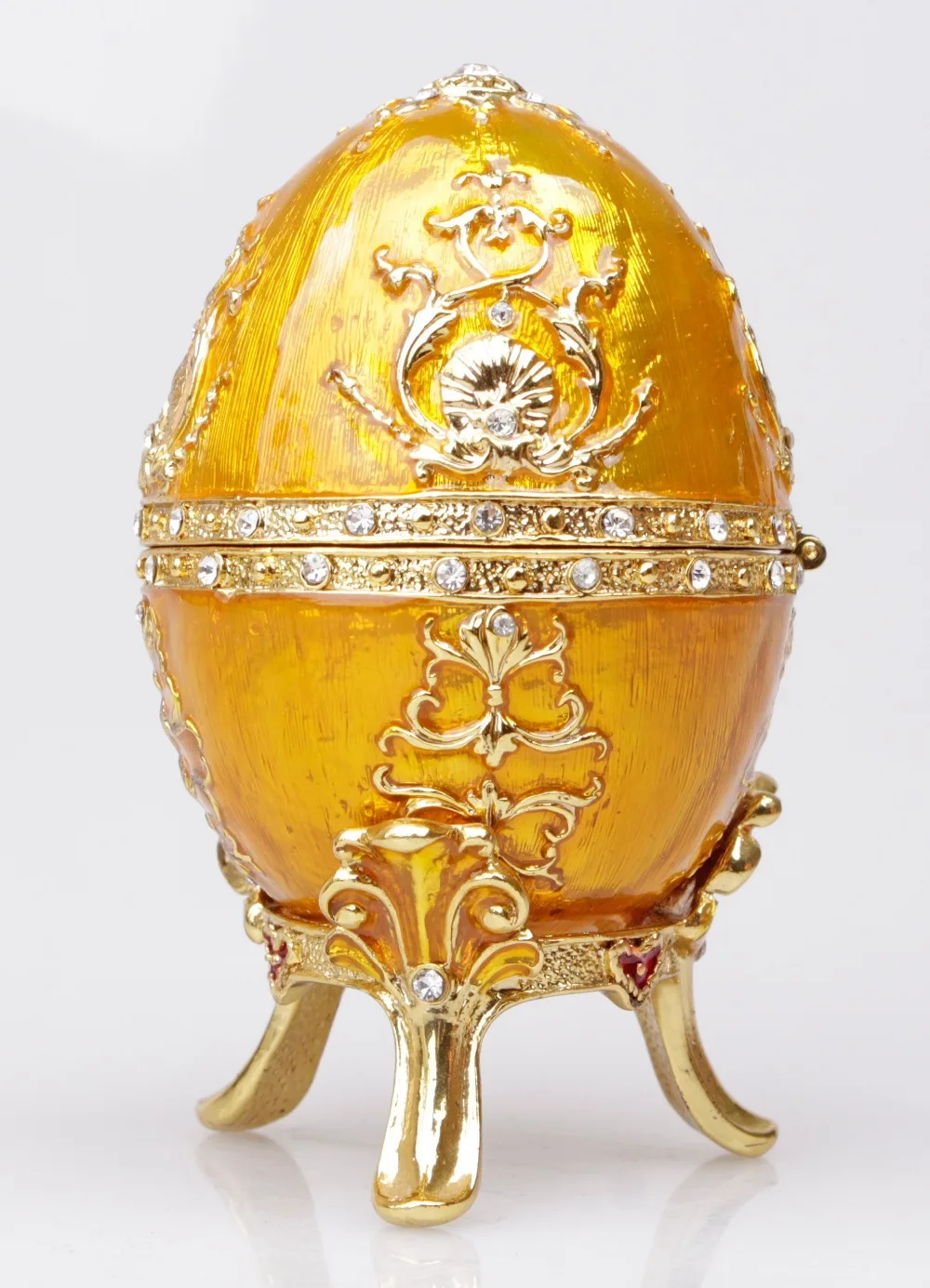 

The Petroika Larissa Faberge-Style Enameled Egg Easter and Chirstmas Gift Box for Women