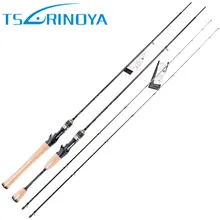 Tsurinoya 2 Secs Baitcasting Fishing Rod 1.95m/2.13m ML/M Fast Carbon Lure Rods FUJI Accessories Pesca Fishing Tackle Bass Stick