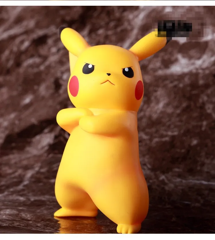 

10cm Japan Anime Kawaii Angry pikachued Figures pkm action figures Collection Model Toy Kids Gifts