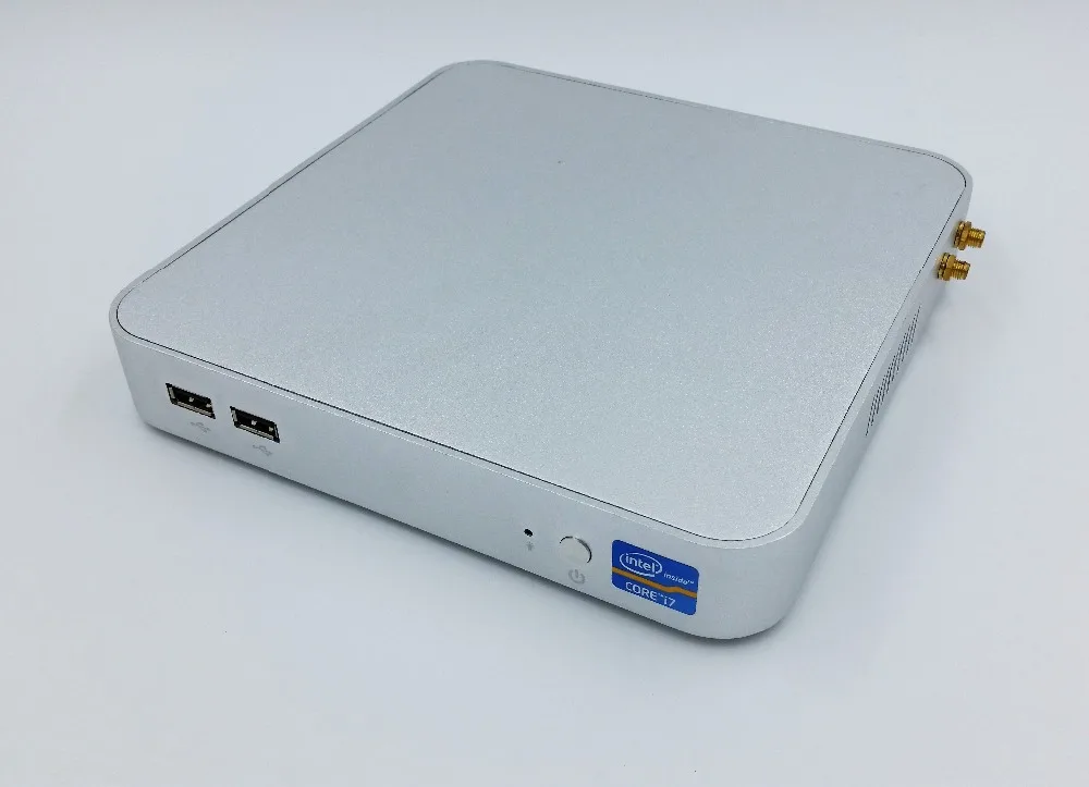  [Intel Core i7 4650U Graphics HD 5000] Mini pc Windows 10 Fanless Computador TV Box 4K 2GB RAM 128GB SSD HD Display HTPC 
