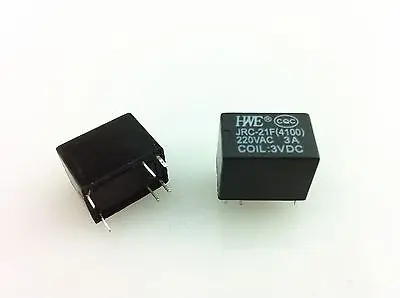 

100pcs Miniature PCB Relay JRC-21F 4100 3V 6 Pins