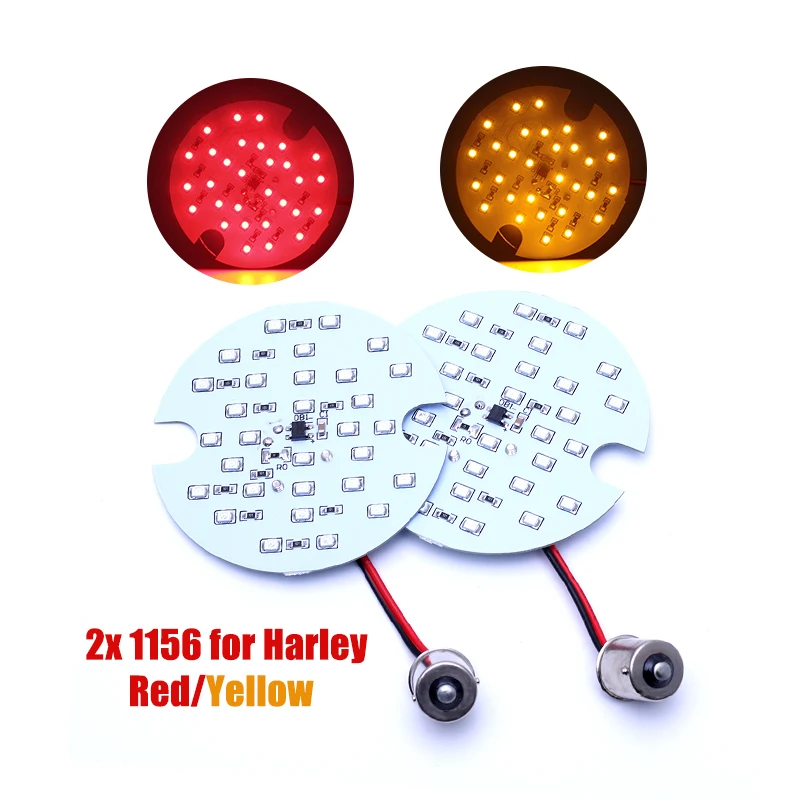 Motorcycle Parts Motorcycle Lighting & Indicators 2pcs Amber 1156 LED