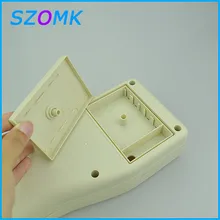 10pcs/lot light grey handheld housing with battery case abs plastic enclosure for electronics  220*105*55mm