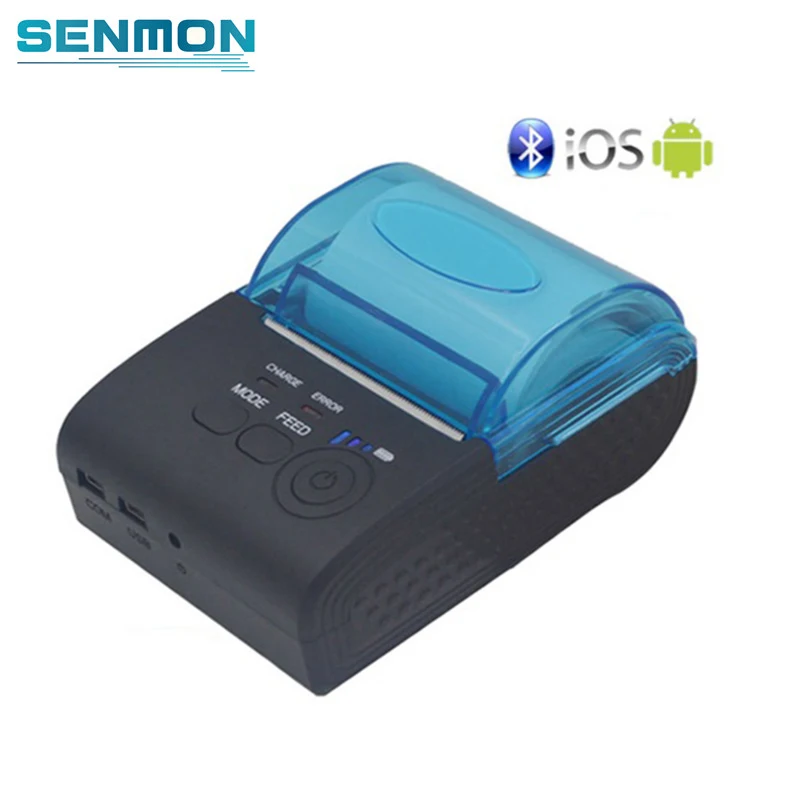 RS232/USB порты 58 мм мини беспроводной Bluetooth Термальный чековый принтер поддержка