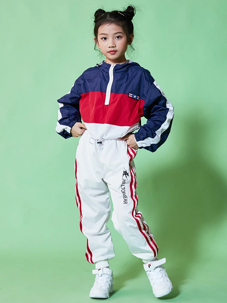 

Girls hip-hop costume girls hip-hop suit Korean version of the children's costumes autumn long sleeves loose hiphop