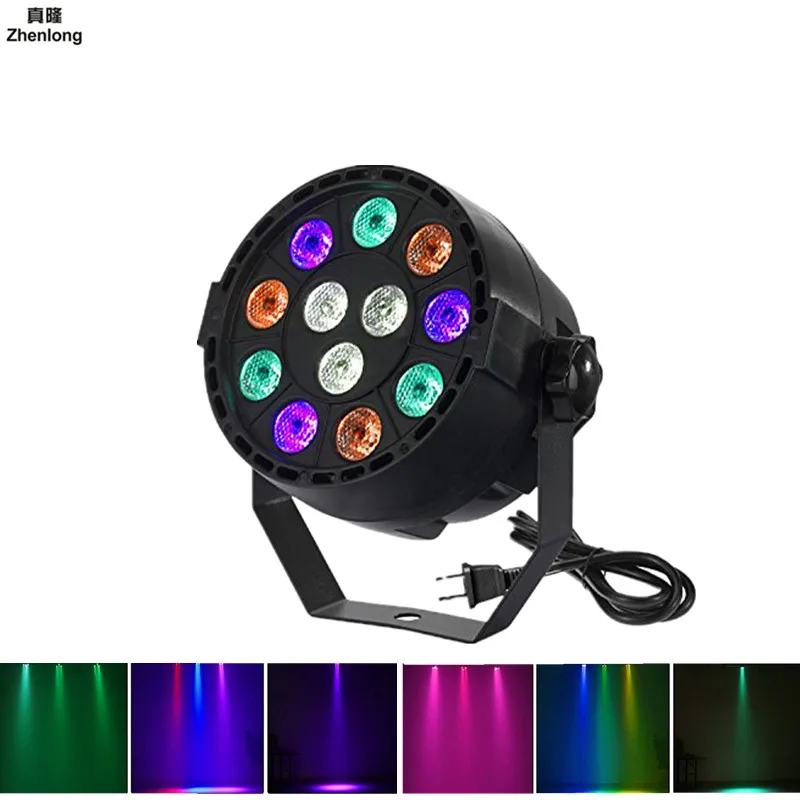 

36W RGBW 12 LED Par Light DMX512 Sound Control Colorful LED Stage Light for Music Concert Bar KTV Disco Effect Lighting AC85-265