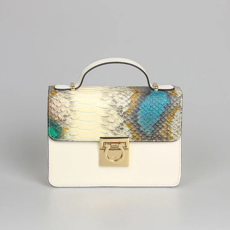 

Lady's litter flap bags shouder bags alligator fashion color lock litter bag luxurious lock dress bag