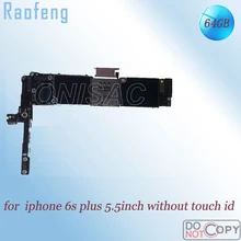 Raofeng разобранный 64 Гб без Touch ID платы Для Iphone 6s плюс материнская плата 5,5 дюймов версия разблокирована с чипами