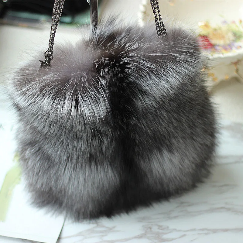 Натуральная Silver Fox furbag быть-1730