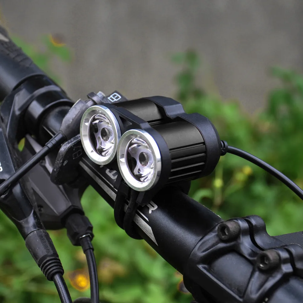 True 2000LM 2 X XM L T6 LED USB Водонепроницаемая лампа для велосипеда фара лампе