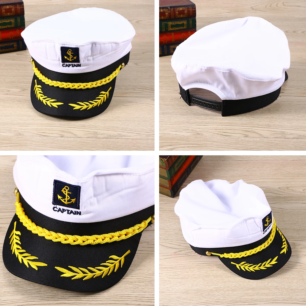 Взрослый яхты корабль моряк, капитан с головным убором, Кепки военно-морской флот морской адмирал(белый