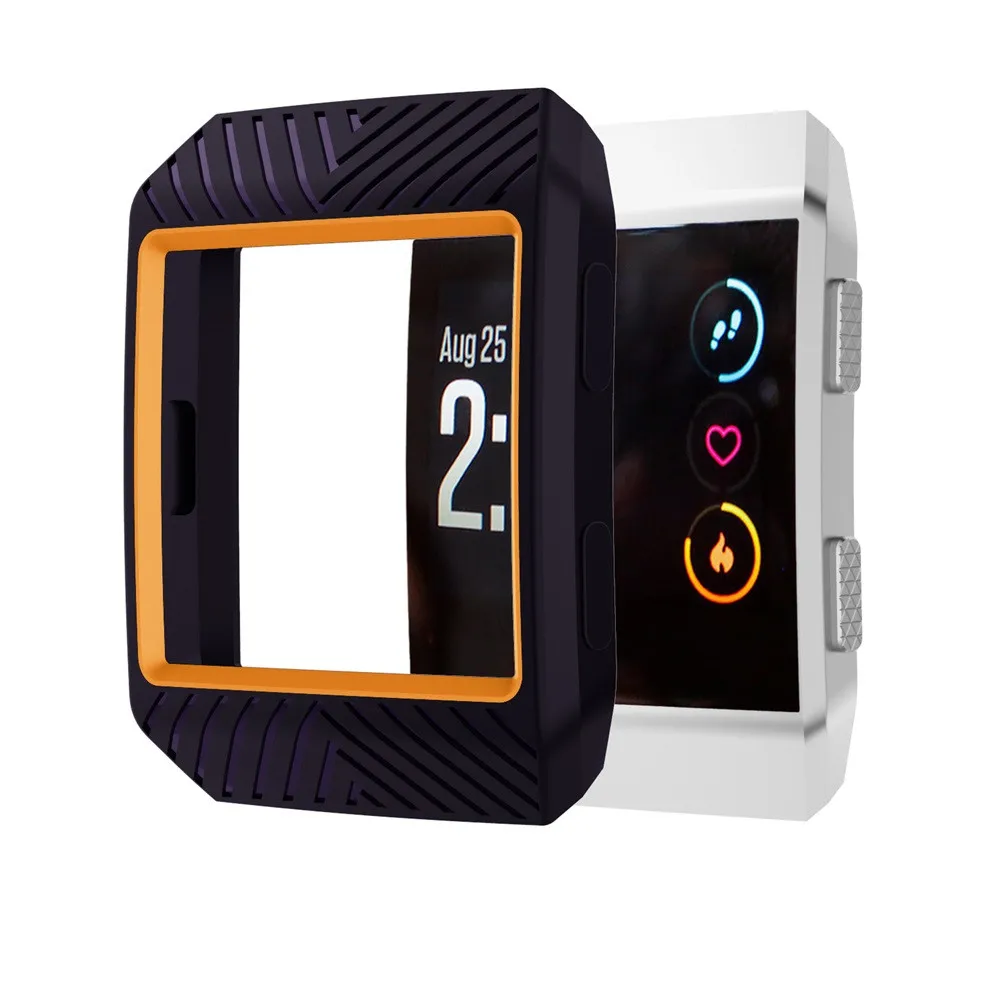 Противоударный защитный силиконовый Экран защиты Чехол Для Fitbit ионной Smartwatch спортивных Товары аксессуары Прямая